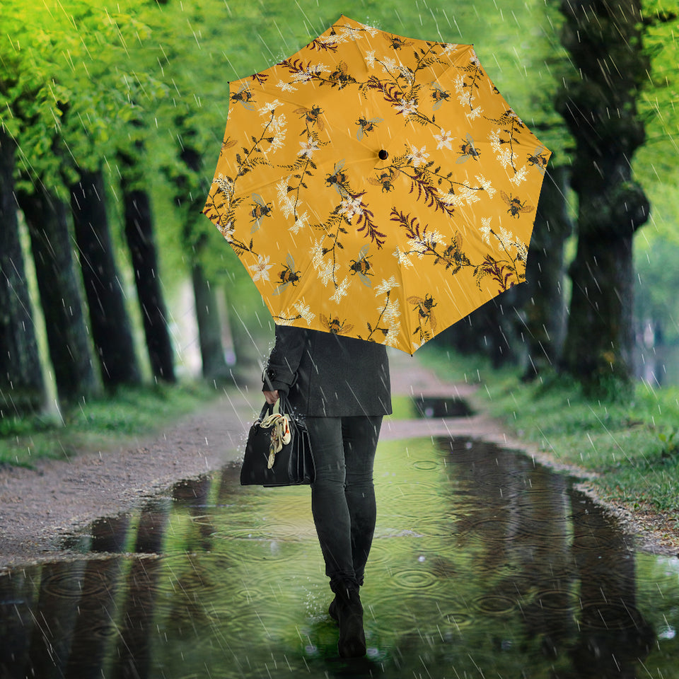 Bee Flower Pattern Umbrella