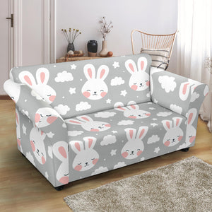 Rabbit Cloud Pattern Loveseat Couch Slipcover