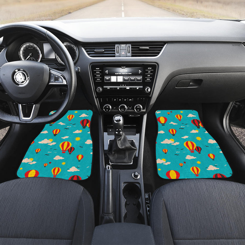 Hot Air Balloon Sky Pattern Front And Back Car Mats