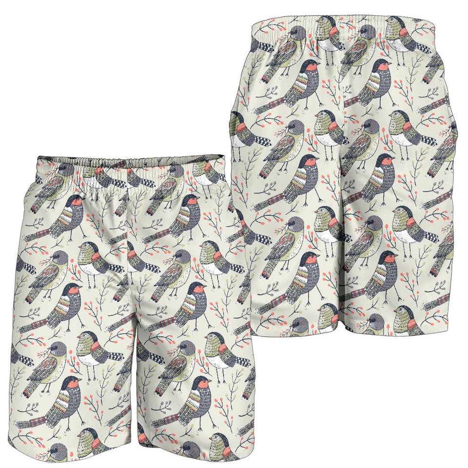 Pigeon Pattern Print Design 04 Men Shorts