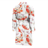 Watercolor Koi Fish Carp Fish Pattern Men'S Bathrobe