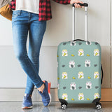 Cute Hamster Cheese Pattern Cabin Suitcases Luggages