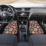 Christmas Gingerbread Cookie Pattern Front And Back Car Mats