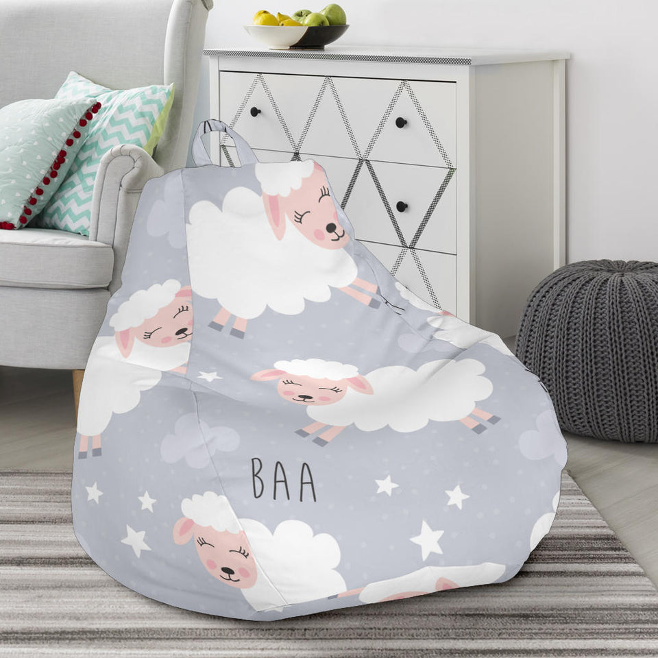 Sweet Dreams Sheep Pattern Bean Bag Cover