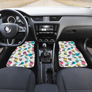 Dragonflies Ginkgo Leaves Pattern Front Car Mats
