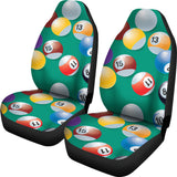 Billiard Ball Pattern Print Design 01 Universal Fit Car Seat Covers