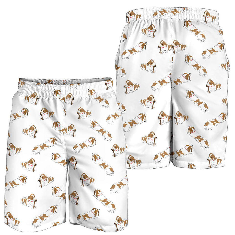 Jack Russel Pattern Print Design 04 Men Shorts