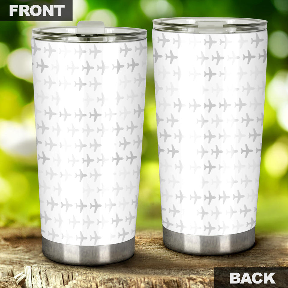 Airplane Print Pattern Tumbler