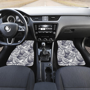Guava Tropical Hand Drawn Pattern Front Car Mats
