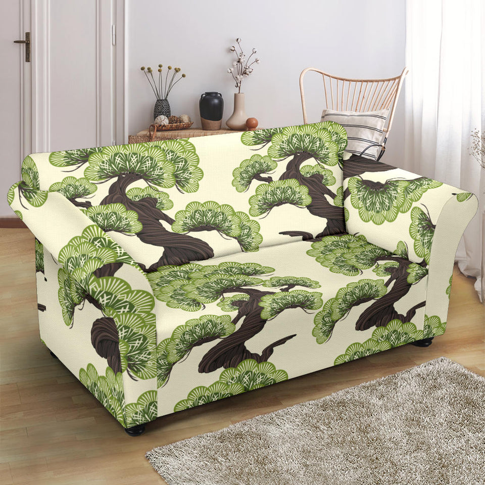 Bonsai Pattern Loveseat Couch Slipcover