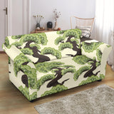 Bonsai Pattern Loveseat Couch Slipcover