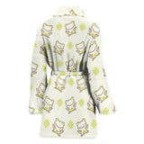 Cute Cartoon Frog Baby Pattern Women'S Bathrobe