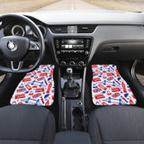 British Pattern Print Design 01 Front and Back Car Mats