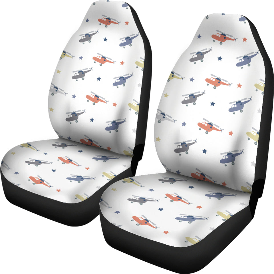 Cute Helicopter Star Pattern Universal Fit Car Seat Covers