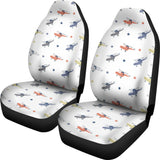 Cute Helicopter Star Pattern Universal Fit Car Seat Covers