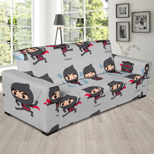 Cute Ninja Pattern Sofa Slipcover
