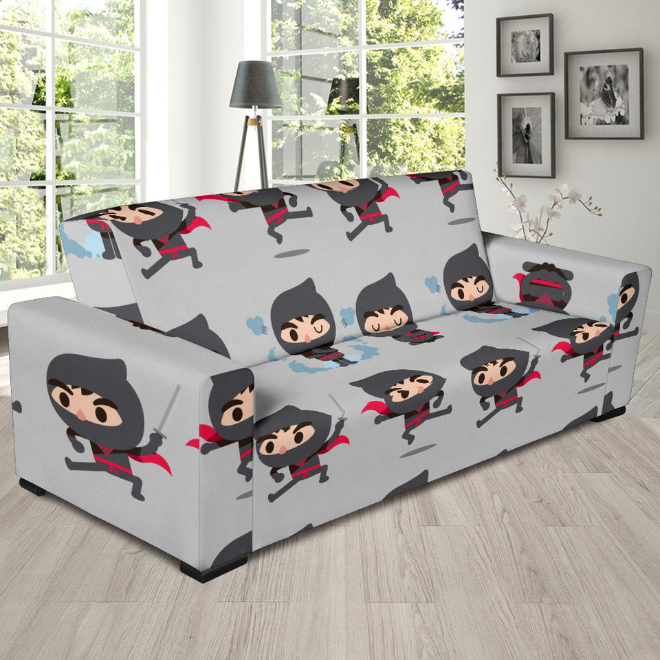 Cute Ninja Pattern Sofa Slipcover