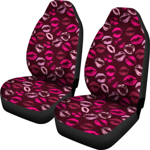 Lips Pattern Print Design 03 Universal Fit Car Seat Covers