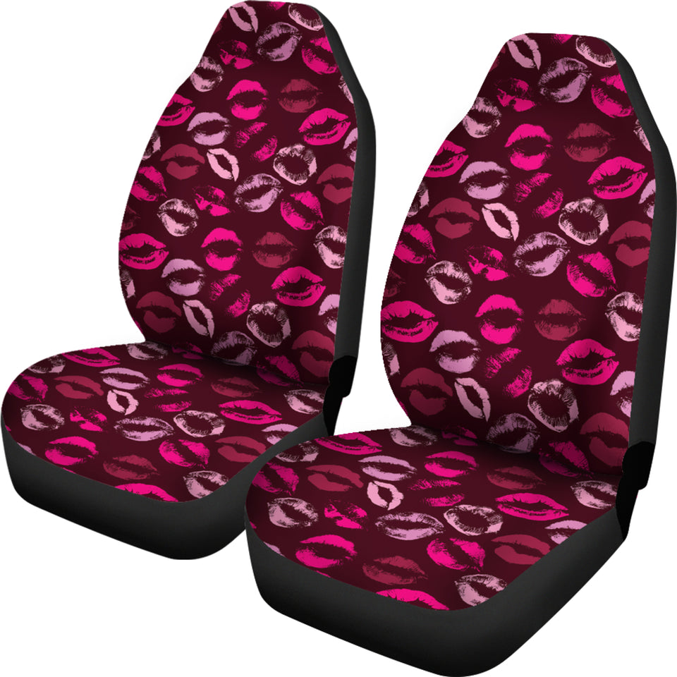 Lips Pattern Print Design 03 Universal Fit Car Seat Covers