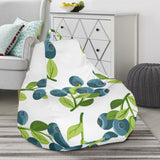 Blueberry White Background Bean Bag Cover