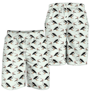 Pelican Pattern Print Design 02 Men Shorts