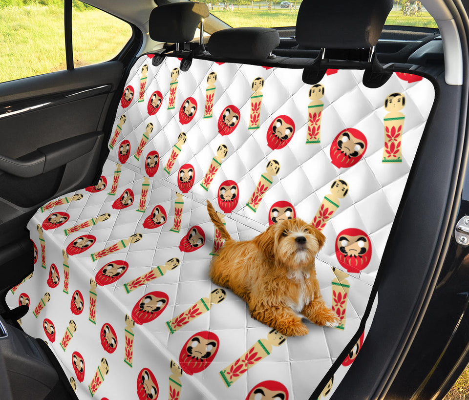 Daruma Japanese Wooden Doll Dog Car Seat Covers
