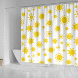 Sun Pattern Shower Curtain Fulfilled In US