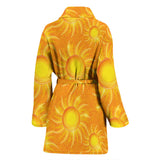 Sun Orange Background Women'S Bathrobe