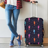 Watercolor Colorful Seahorse Pattern Cabin Suitcases Luggages
