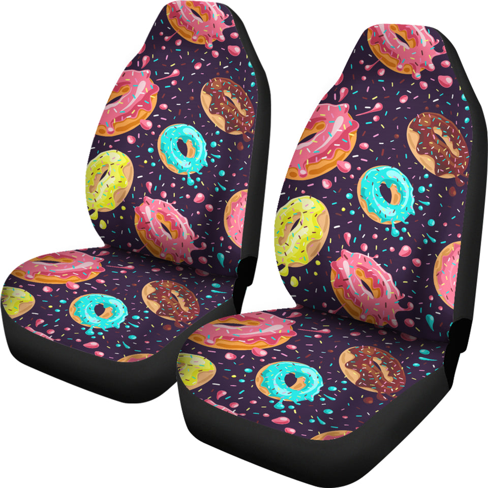 Colorful Donut Glaze Pattern Universal Fit Car Seat Covers