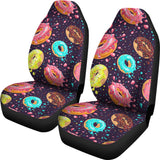 Colorful Donut Glaze Pattern Universal Fit Car Seat Covers