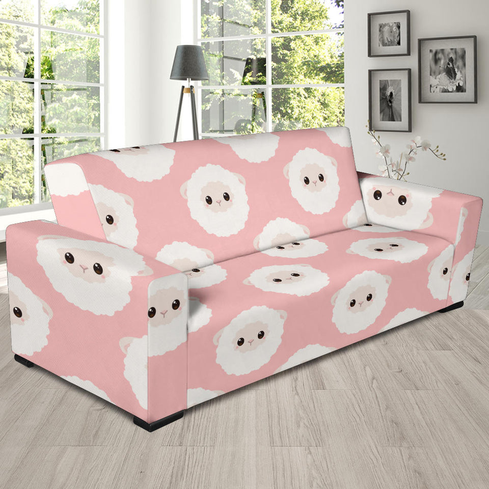 Cute Sheep Pattern Sofa Slipcover