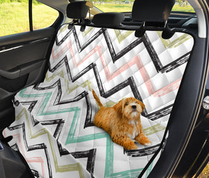 Zigzag  Chevron Paint Pattern Dog Car Seat Covers