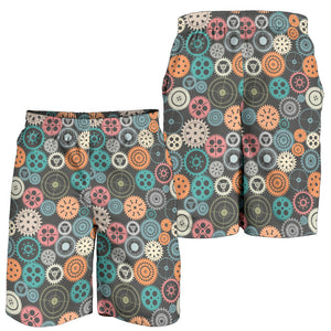 Gear Pattern Print Design 05 Men Shorts