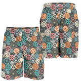 Gear Pattern Print Design 05 Men Shorts