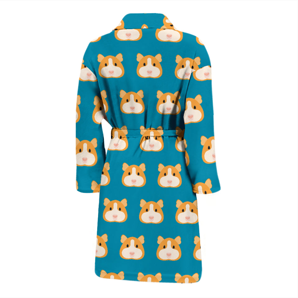 Guinea Pig Pattern Print Design 03 Men's Bathrobe