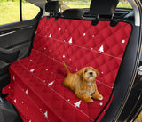 Christmas Tree Star Snow Red Background Dog Car Seat Covers