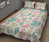 Colorful shell pattern Quilt Bed Set