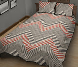 zigzag chevron striped pattern Quilt Bed Set