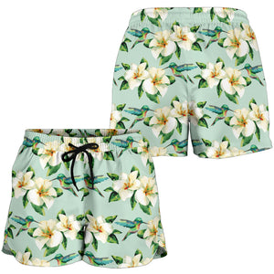 Hummingbird Pattern Print Design 01 Women Shorts