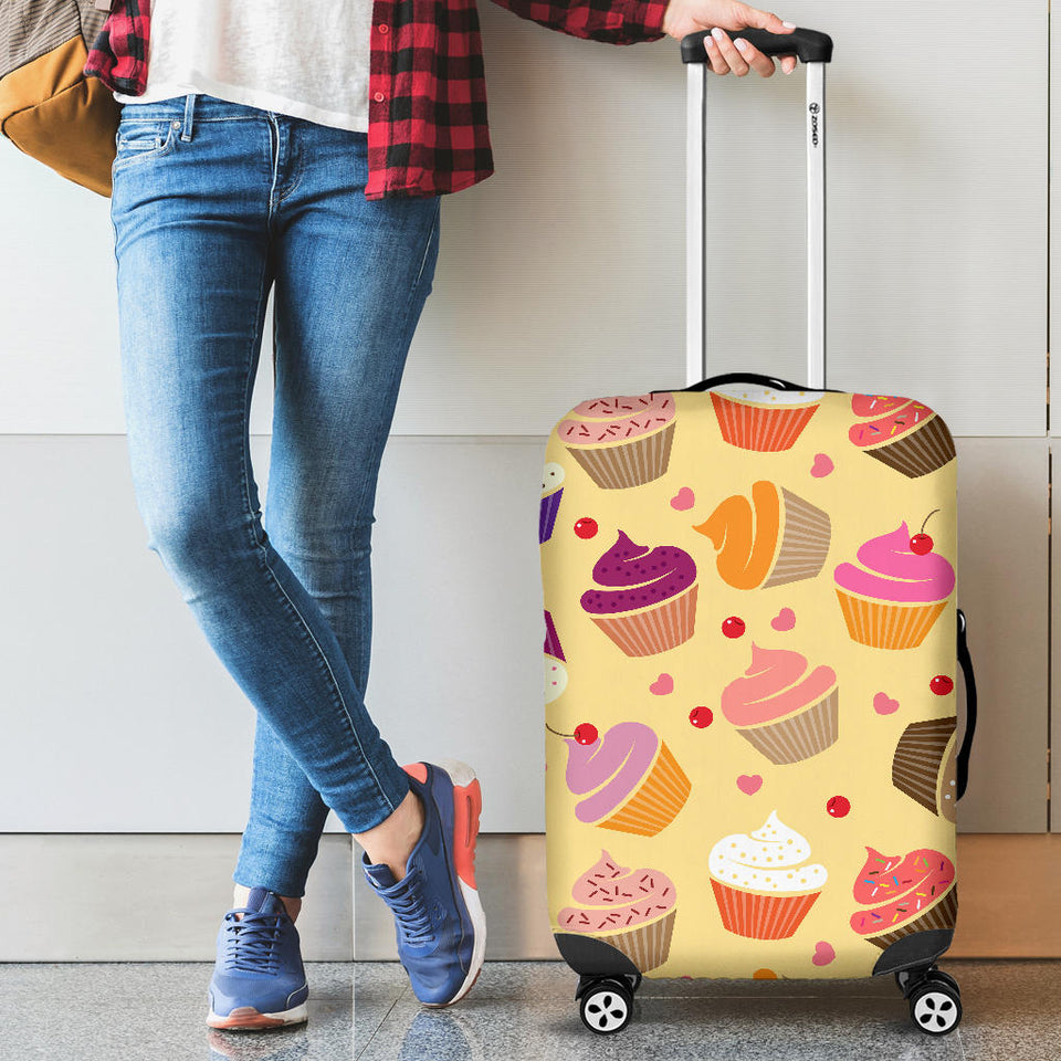 Cake Cupcake Heart Cherry Pattern Luggage Covers