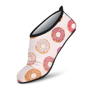 Colorful Donut Pattern Aqua Shoes