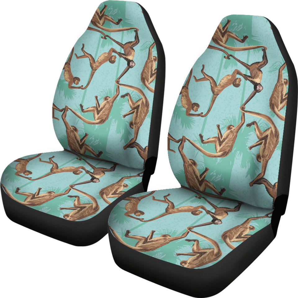 Monkey Palm Tree Background Universal Fit Car Seat Covers