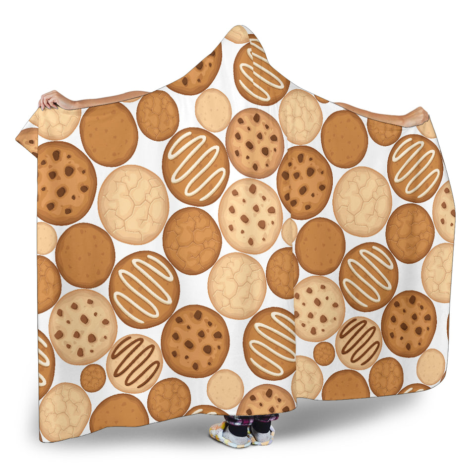 Various Cookie Pattern Hooded Blanket