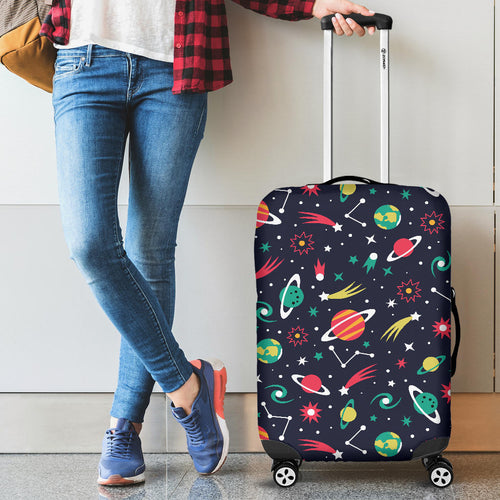 Colorful Space Pattern Planet Star Cabin Suitcases Luggages