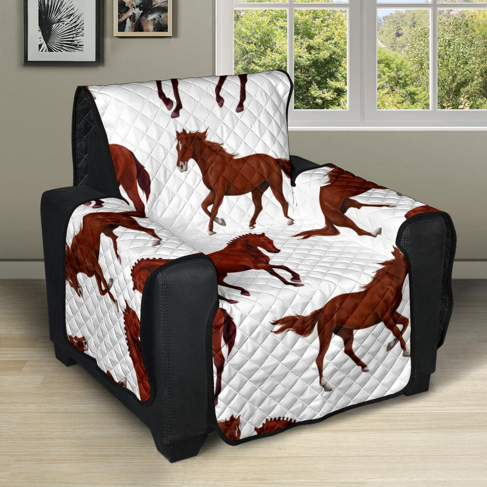 Horses running pattern background Recliner Cover Protector