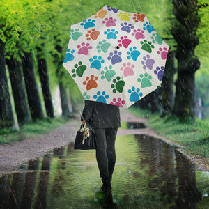Dog Paws Pattern Print Design 01 Umbrella