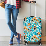 Cute Sea Otters Fishe Sea Urchin Pattern Cabin Suitcases Luggages