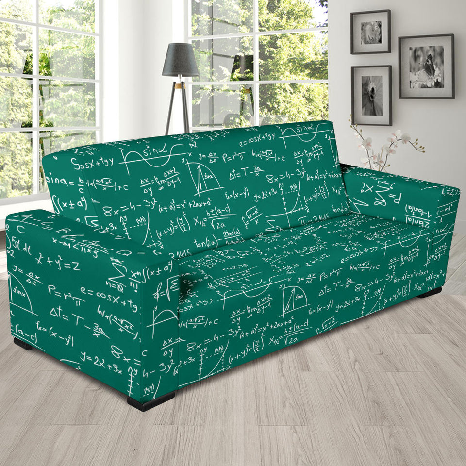 Math Pattern Print Design 01 Sofa Slipcover
