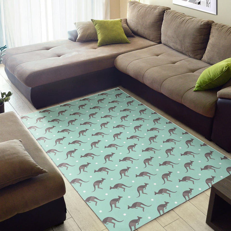 Kangaroo Pattern Background Area Rug